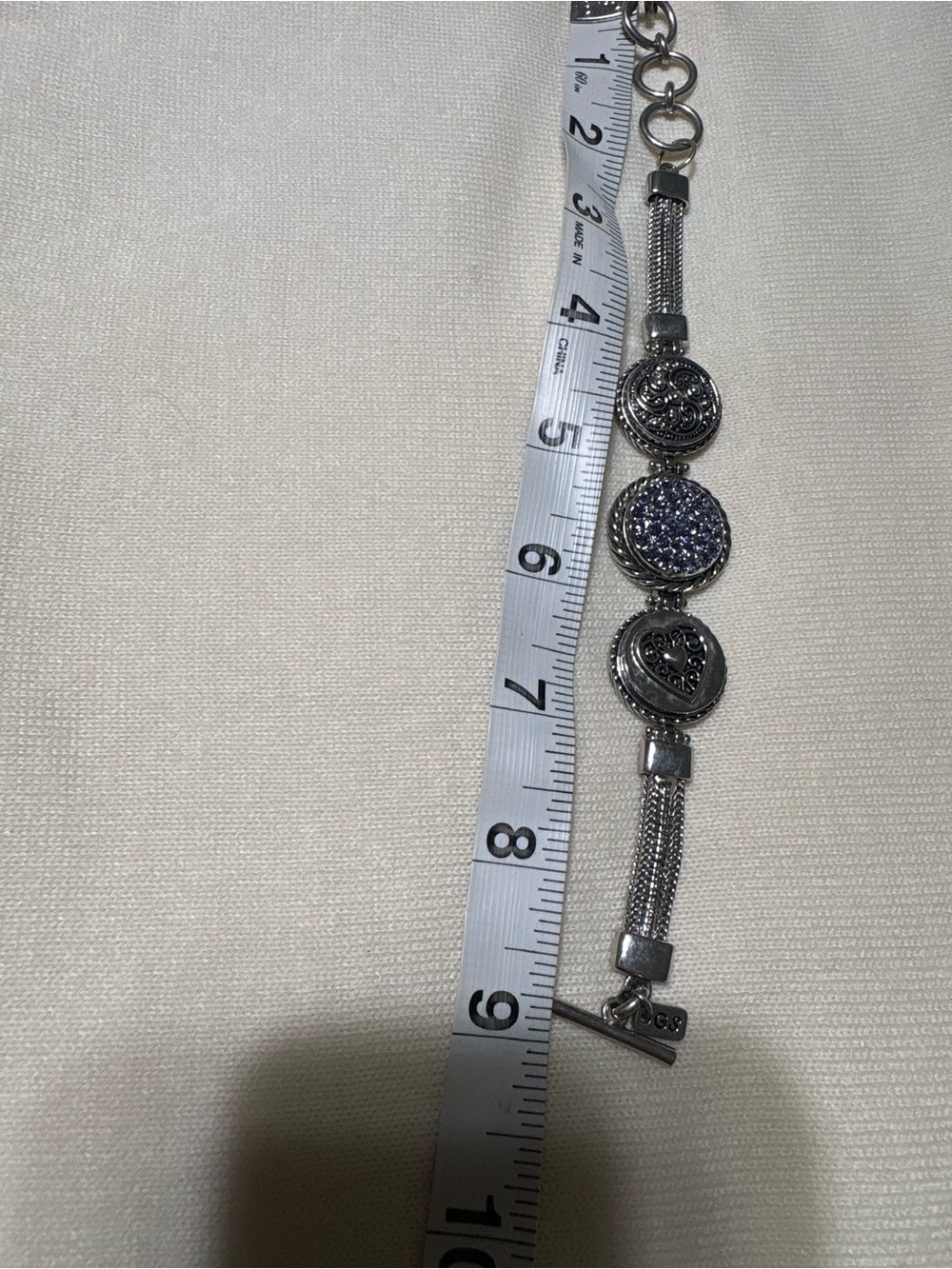 Ginger Snaps Three Interchangeable Charms  Bracelet